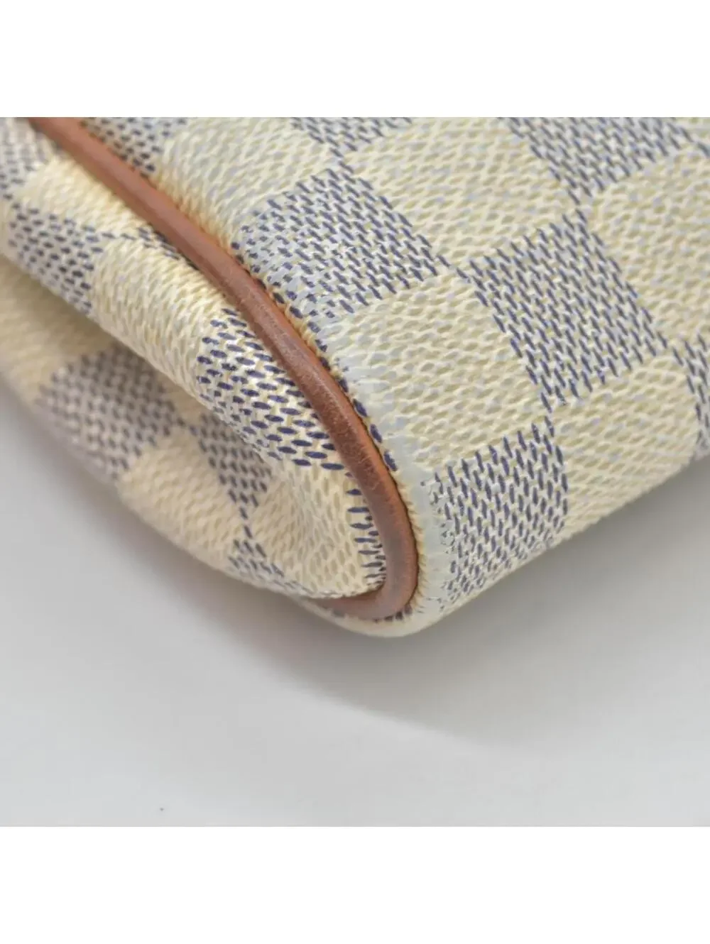 $1460 2012 Louis Vuitton Damier Azur Eva Clutch SN2182